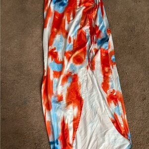 Vibrant Tie-Dye Maxi Skirt